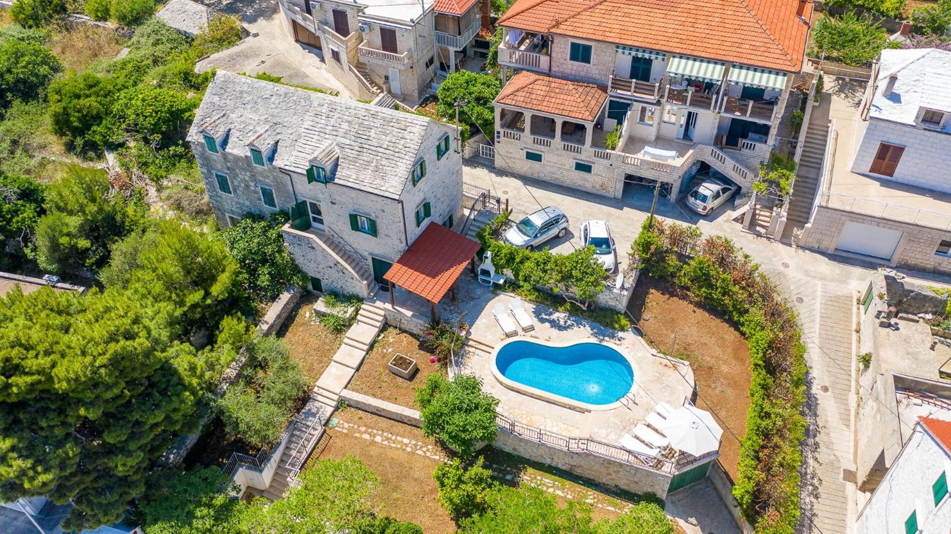 Villa Bonaca Perfect Location For A Holiday With Friends Or Family, Heated Pool Sumartin Bagian luar foto