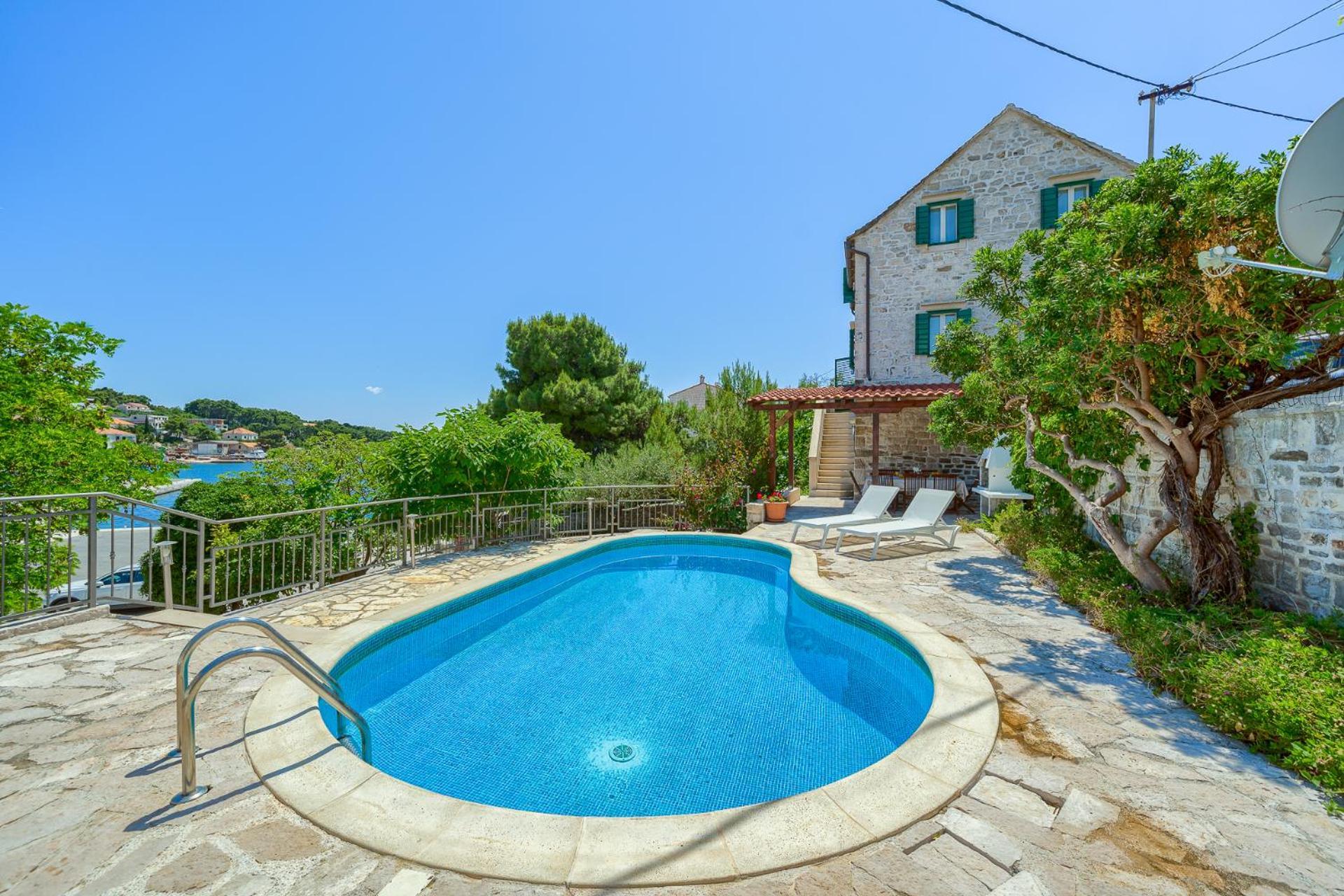 Villa Bonaca Perfect Location For A Holiday With Friends Or Family, Heated Pool Sumartin Bagian luar foto