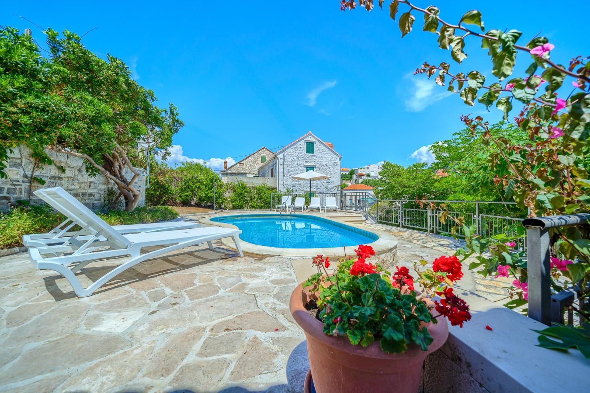 Villa Bonaca Perfect Location For A Holiday With Friends Or Family, Heated Pool Sumartin Bagian luar foto