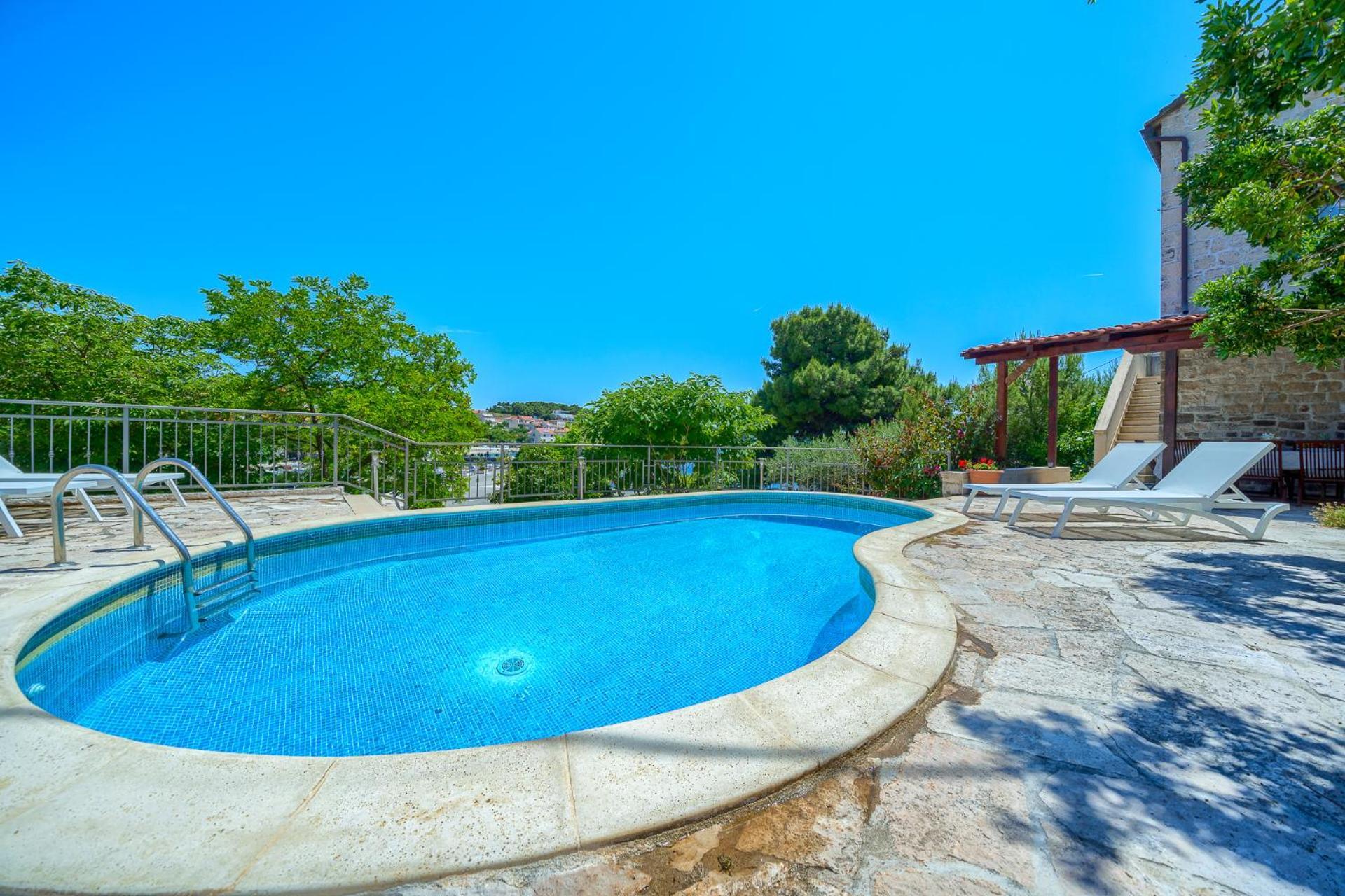 Villa Bonaca Perfect Location For A Holiday With Friends Or Family, Heated Pool Sumartin Bagian luar foto