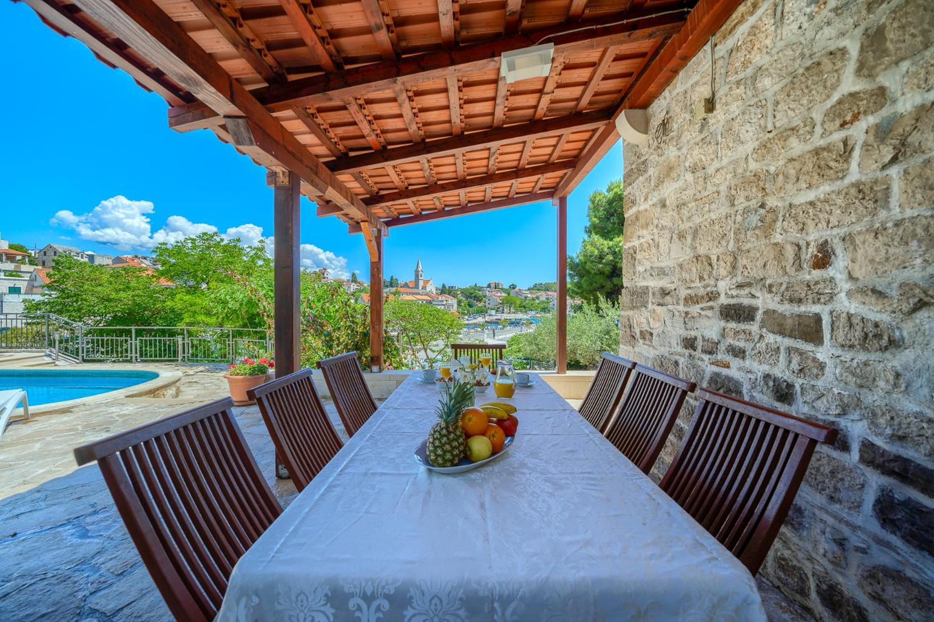 Villa Bonaca Perfect Location For A Holiday With Friends Or Family, Heated Pool Sumartin Bagian luar foto