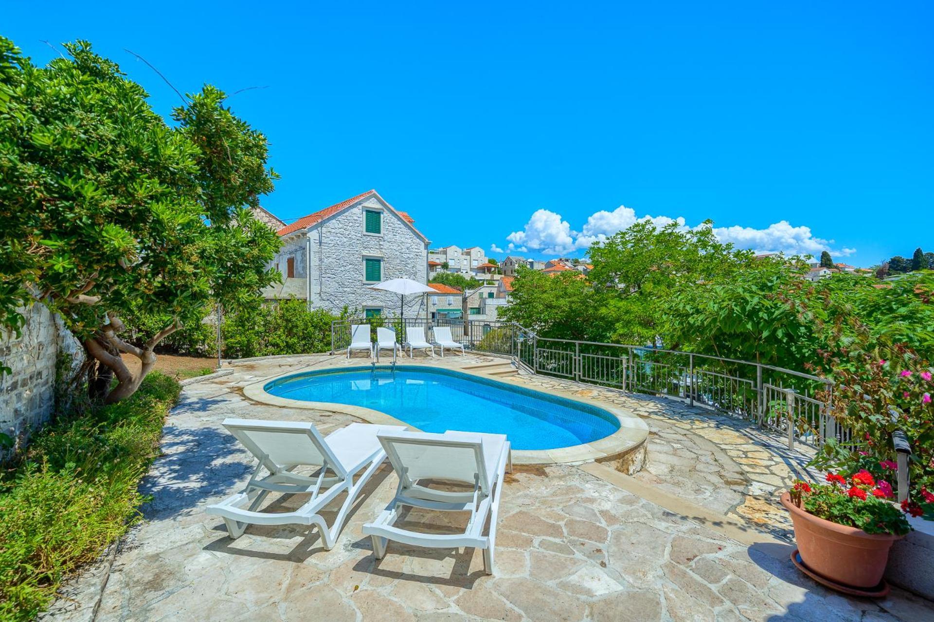 Villa Bonaca Perfect Location For A Holiday With Friends Or Family, Heated Pool Sumartin Bagian luar foto
