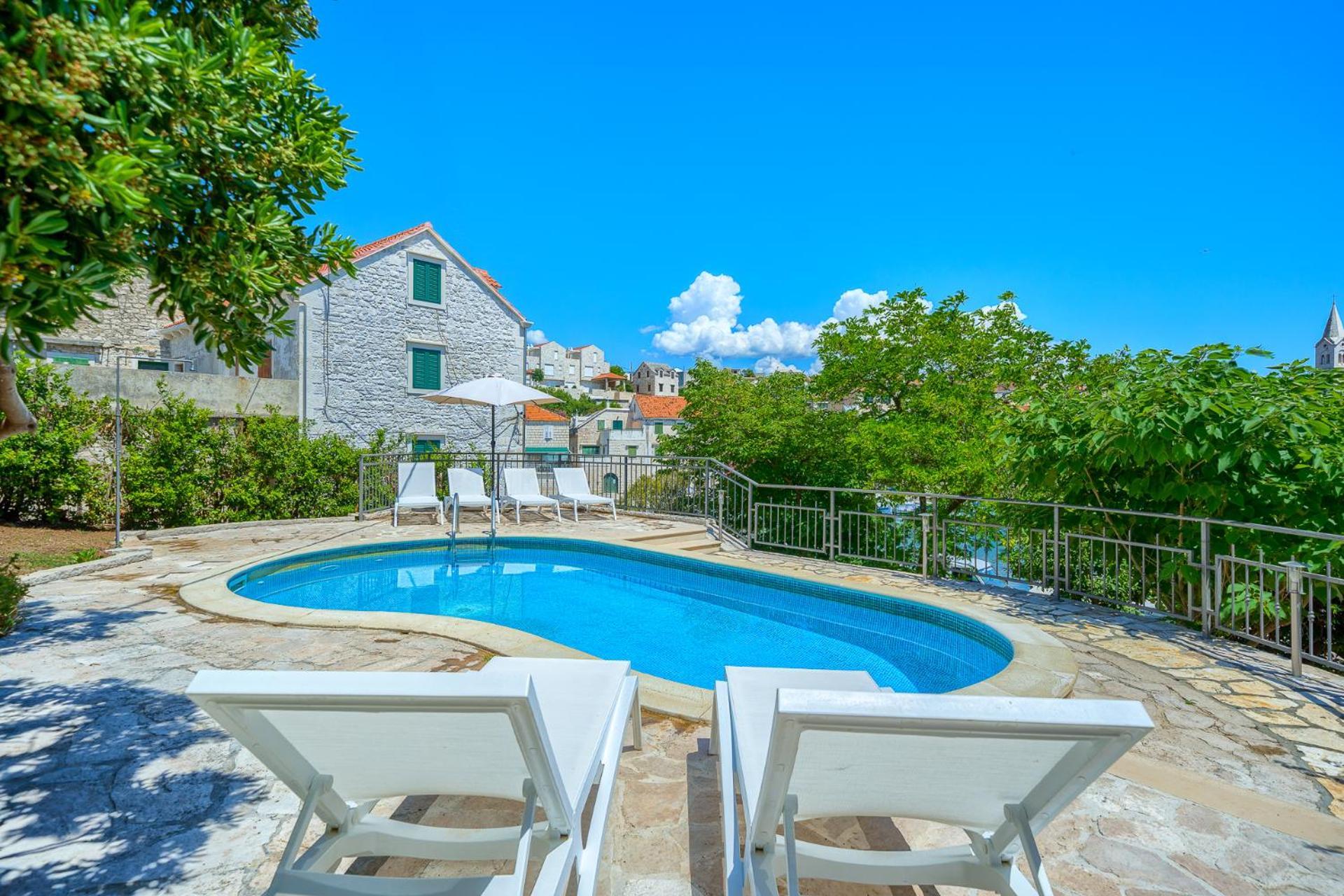 Villa Bonaca Perfect Location For A Holiday With Friends Or Family, Heated Pool Sumartin Bagian luar foto